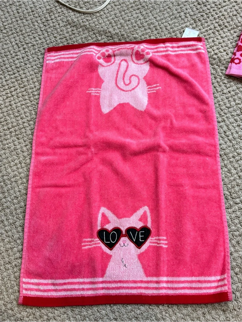 Lot of Six Spring and Valentine’s Themed Hand and Tea Towels